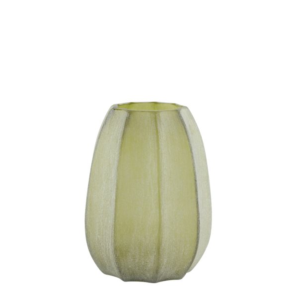 Light & Living Vaas Ø17x23,5 cm BRADLEY glas olijf groen