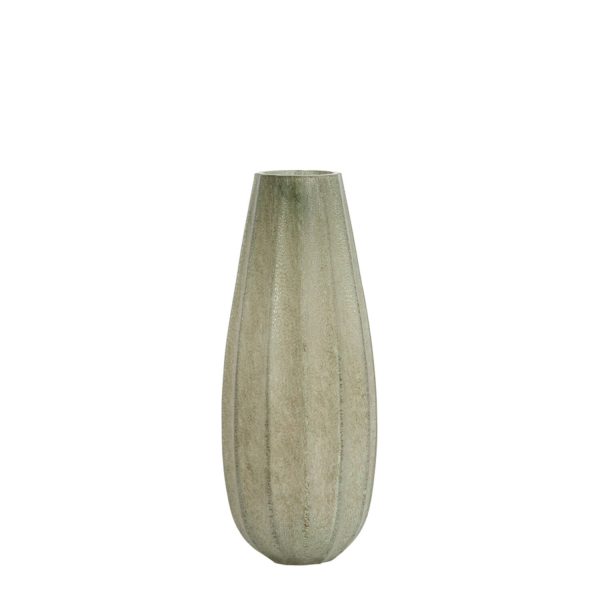 Light & Living Vaas Ø17,5x44,5 cm BRADLEY glas grijs-groen