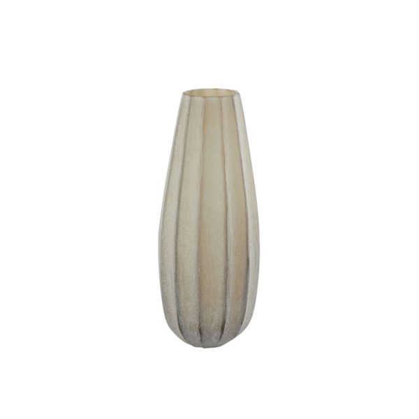 Light & Living Vaas Ø17,5x44,5 cm BRADLEY glas licht bruin
