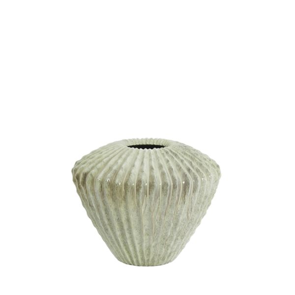 Light & Living Vaas deco Ø55x45 cm CACTI glans mint groen