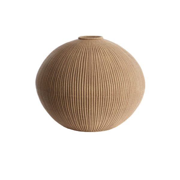 Light & Living Vaas deco Ø46x37 cm VALERIE licht bruin