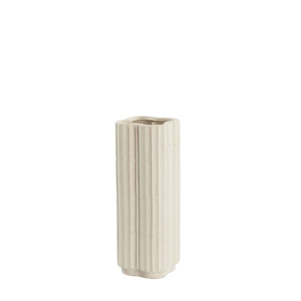 Light & Living Vaas Ø15x35,5 cm CASTOR keramiek ecru