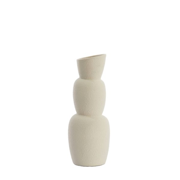 Light & Living Vaas Ø14,5x37,5 cm ARAM keramiek crème