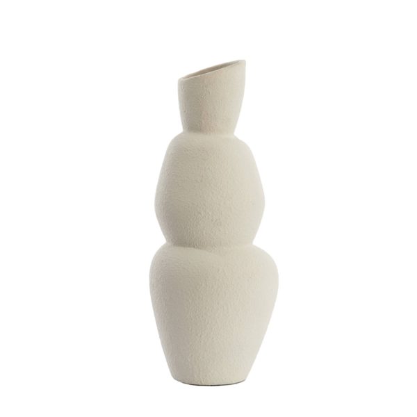 Light & Living Vaas Ø19x46,5 cm ARAM keramiek crème