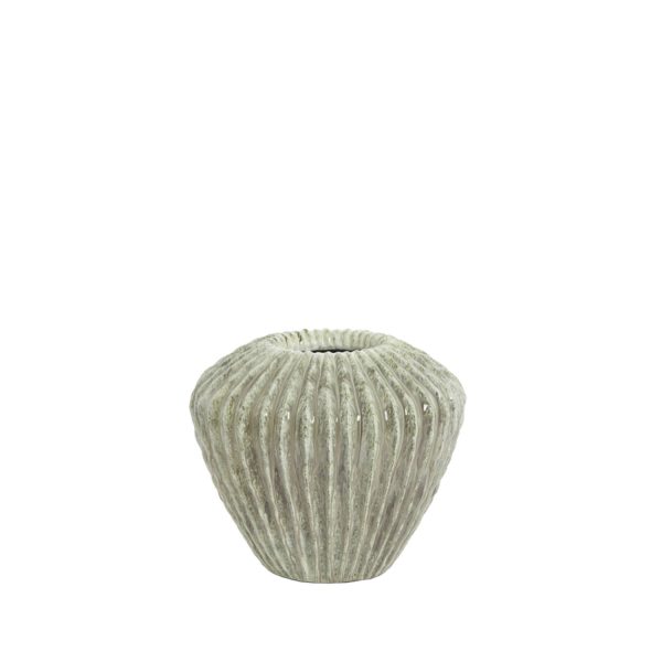 Light & Living Vaas deco Ø32x28 cm CACTI glans mint groen