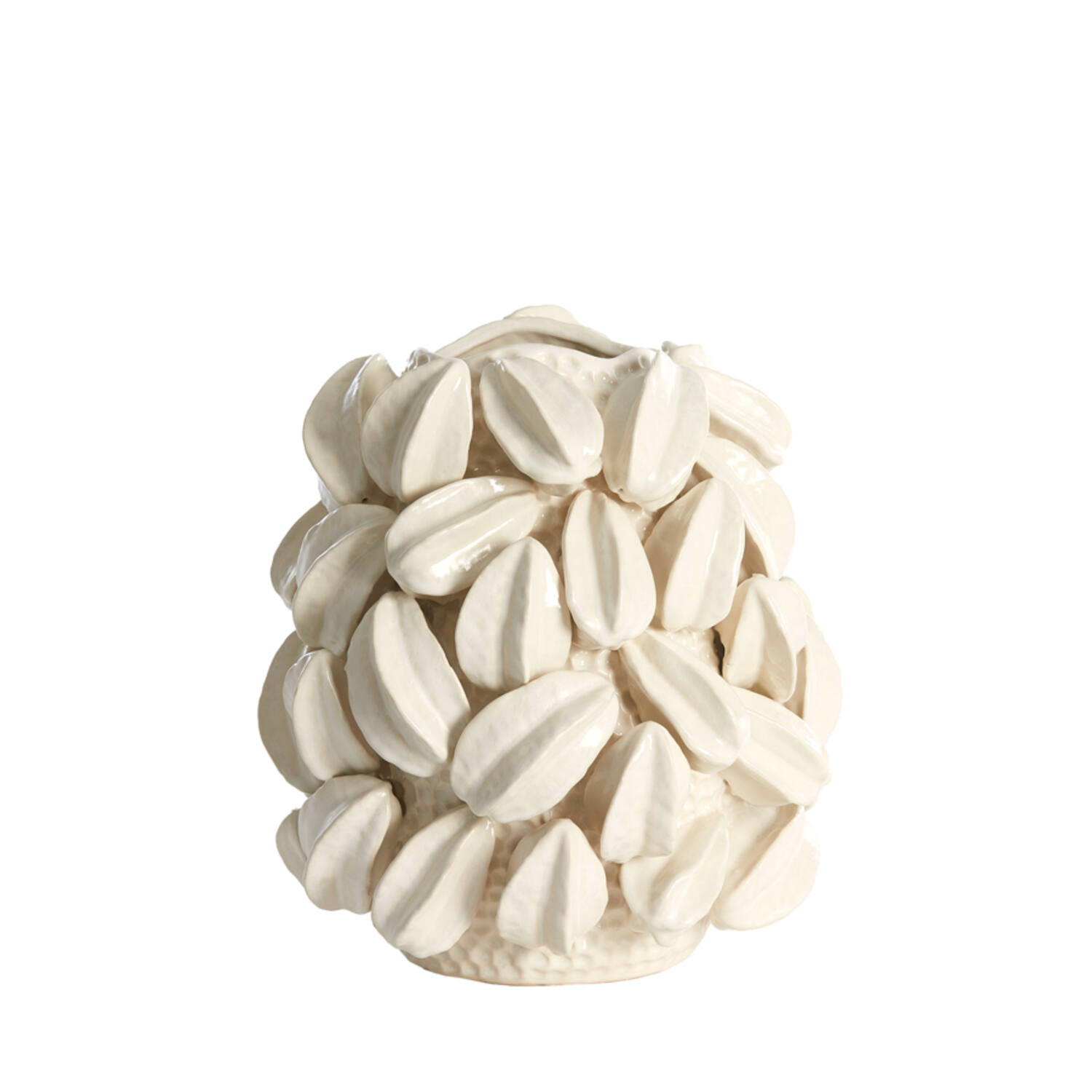 Light & Living Vaas deco 32x31,5x36,5 cm CARAMBOLA keramiek crème