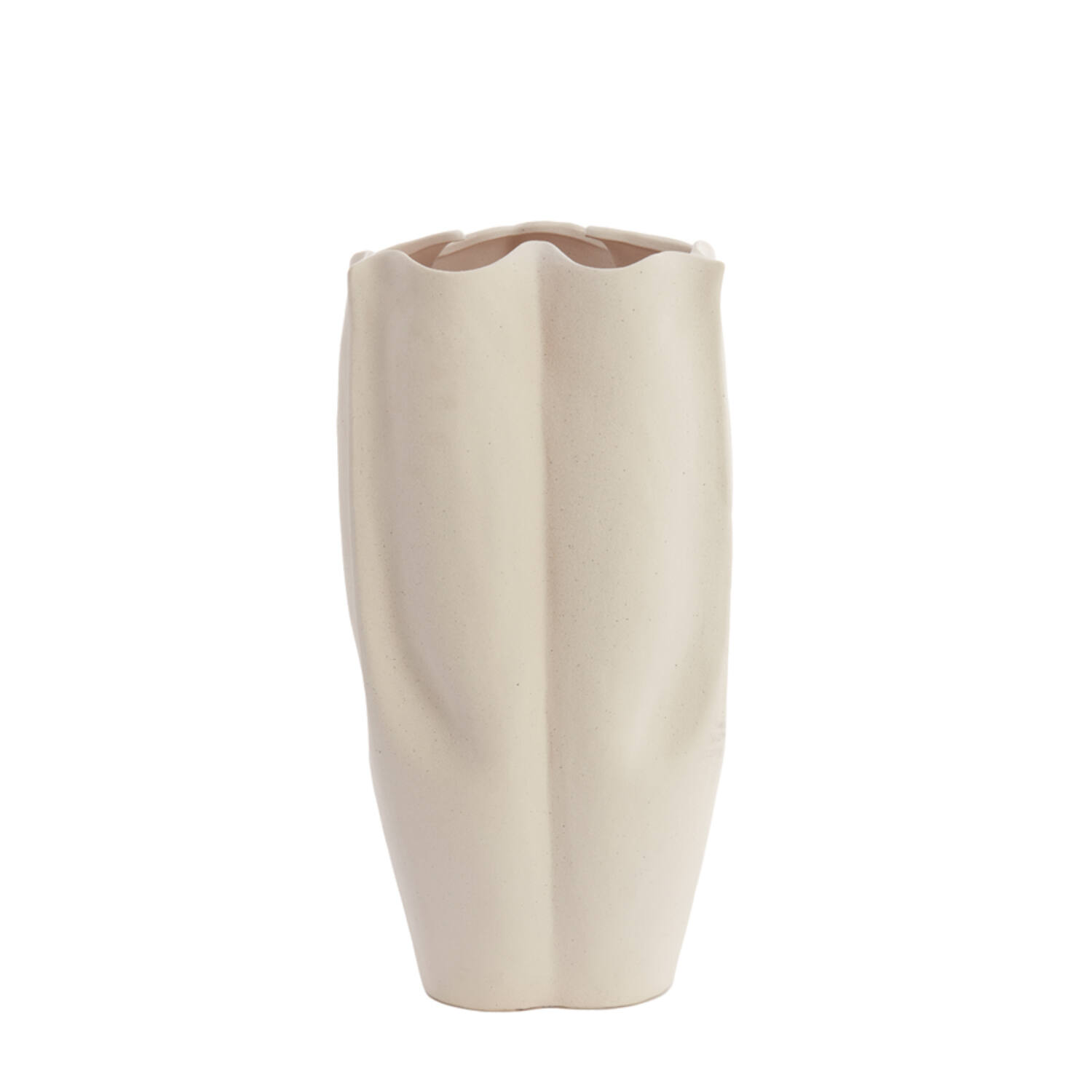 Light & Living Vaas deco 28x27,5x56 cm SANGULI keramiek crème