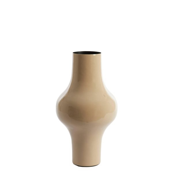 Light & Living Vaas deco Ø22x40 cm SINDO glans taupe