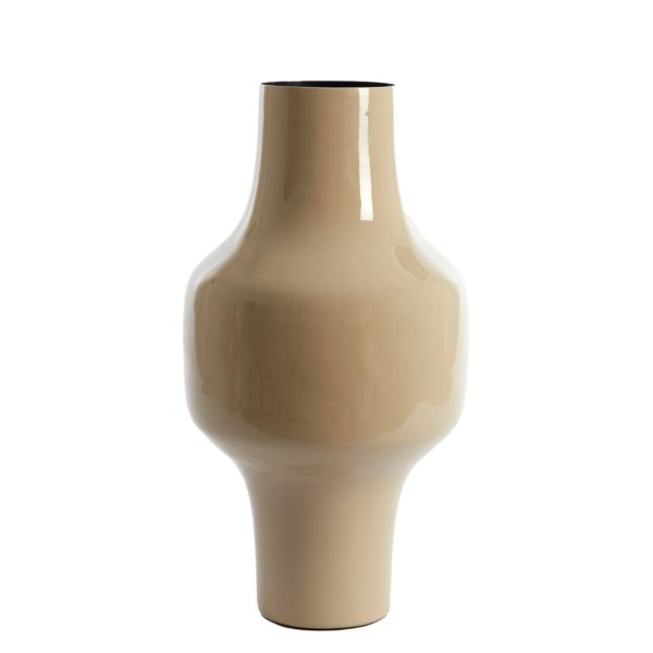 Light & Living Vaas deco Ø27x49 cm SINDO glans taupe