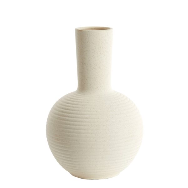 Light & Living Vaas deco Ø34x52 cm ULLOA keramiek mat crème