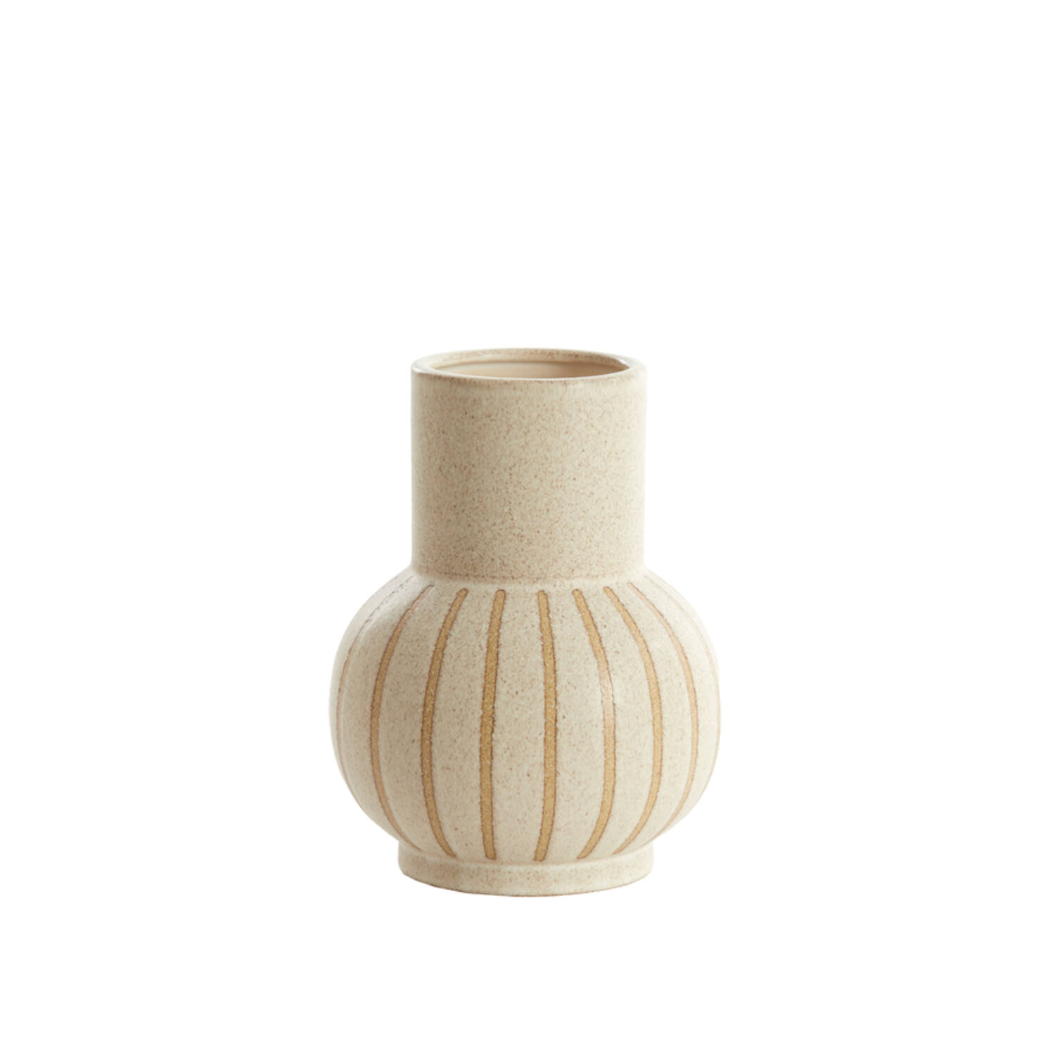 Light & Living Vaas deco Ø19x25 cm ULLOA keramiek mat zand+bruin