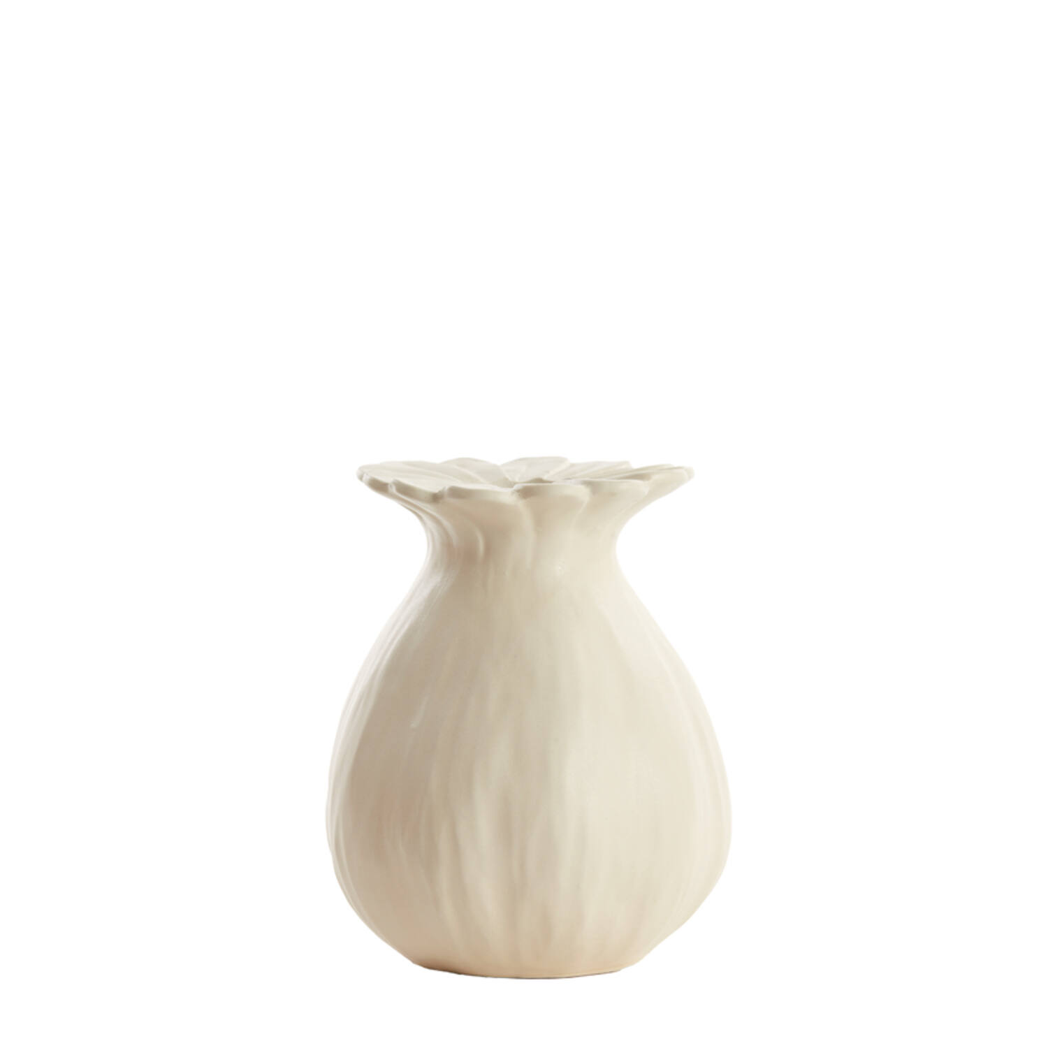 Light & Living Vaas deco Ø16x19 cm REWA keramiek crème