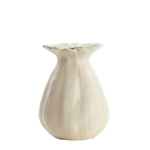 Light & Living Vaas deco Ø19,5x25 cm REWA keramiek crème