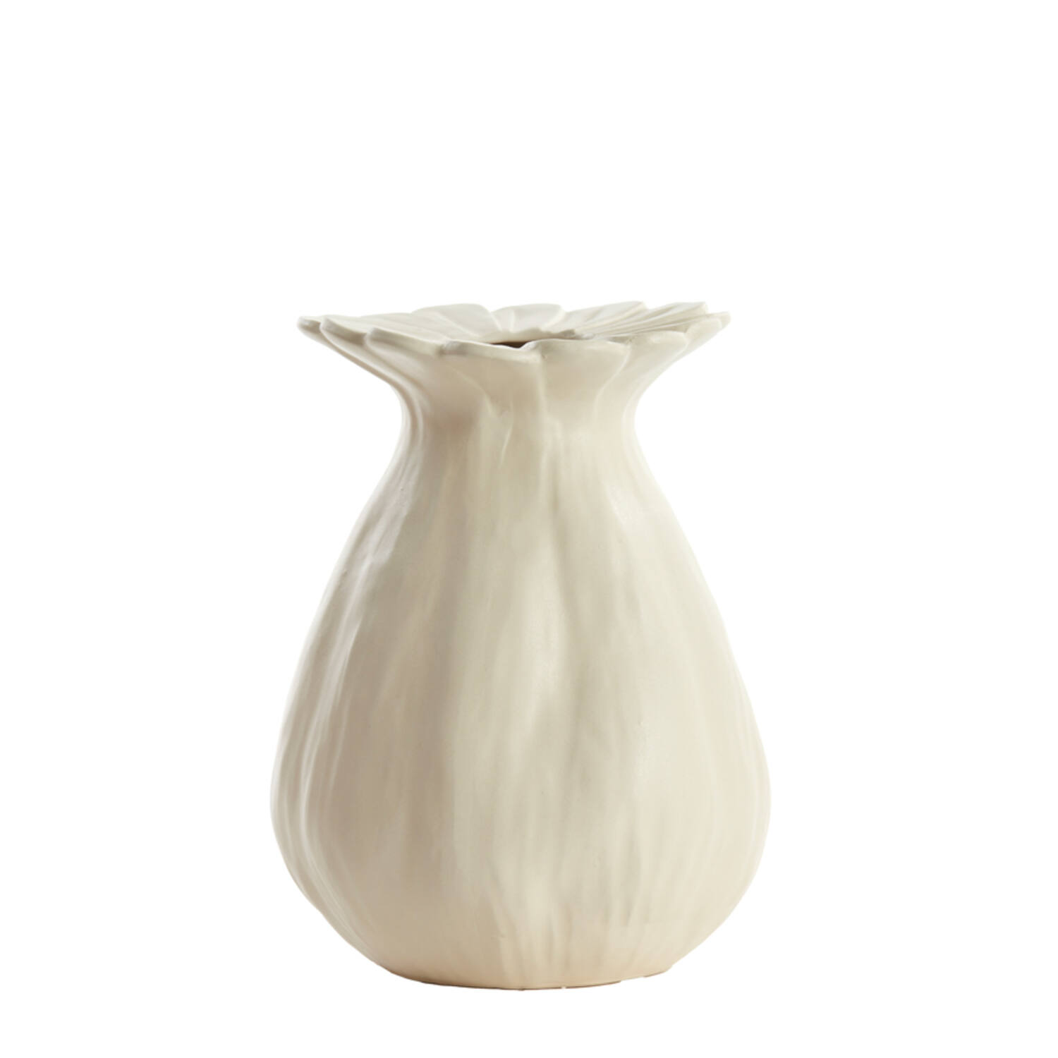 Light & Living Vaas deco Ø19,5x25 cm REWA keramiek crème