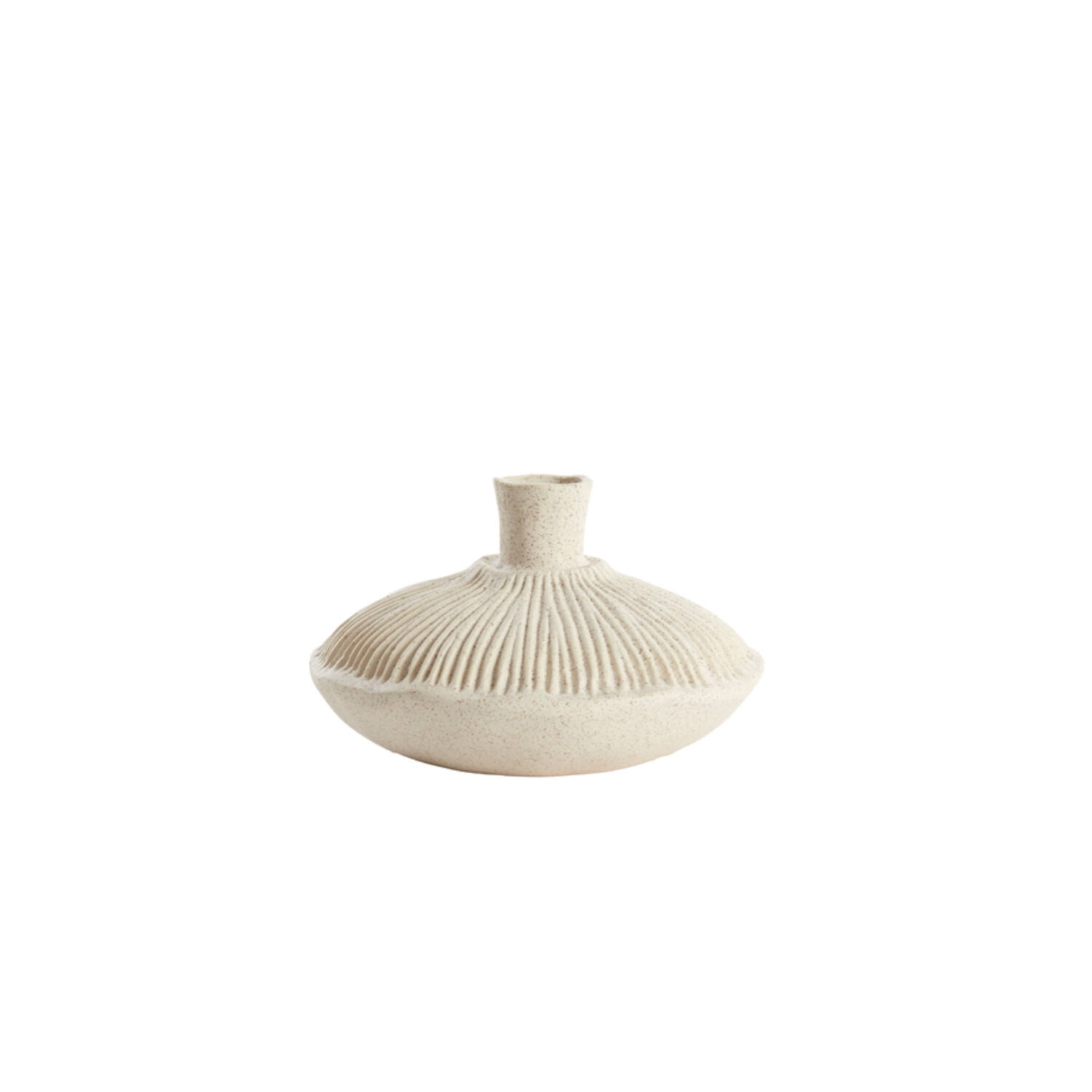Light & Living Vaas deco Ø19x11 cm NEIRA keramiek crème