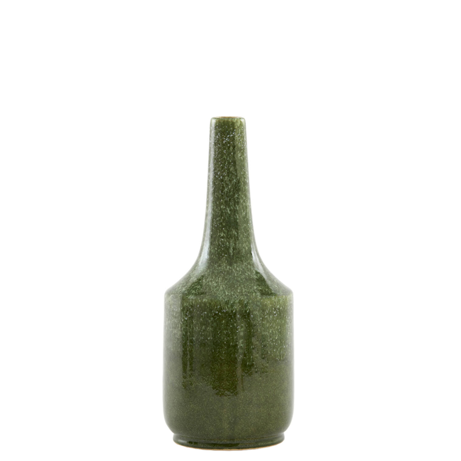 Light & Living Vaas deco Ø14,5x35,5 cm TEZU keramiek glans donker groen