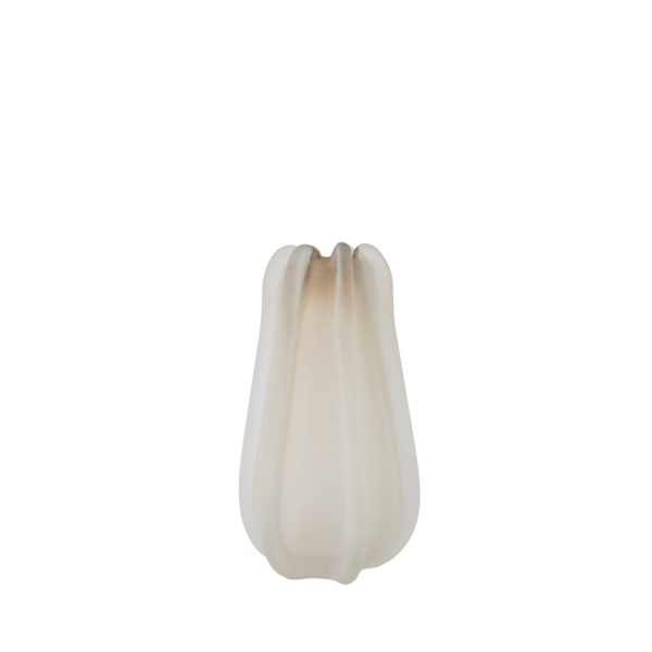 Light & Living Vaas Ø17,5x29,5 cm MURELA glas mat licht bruin