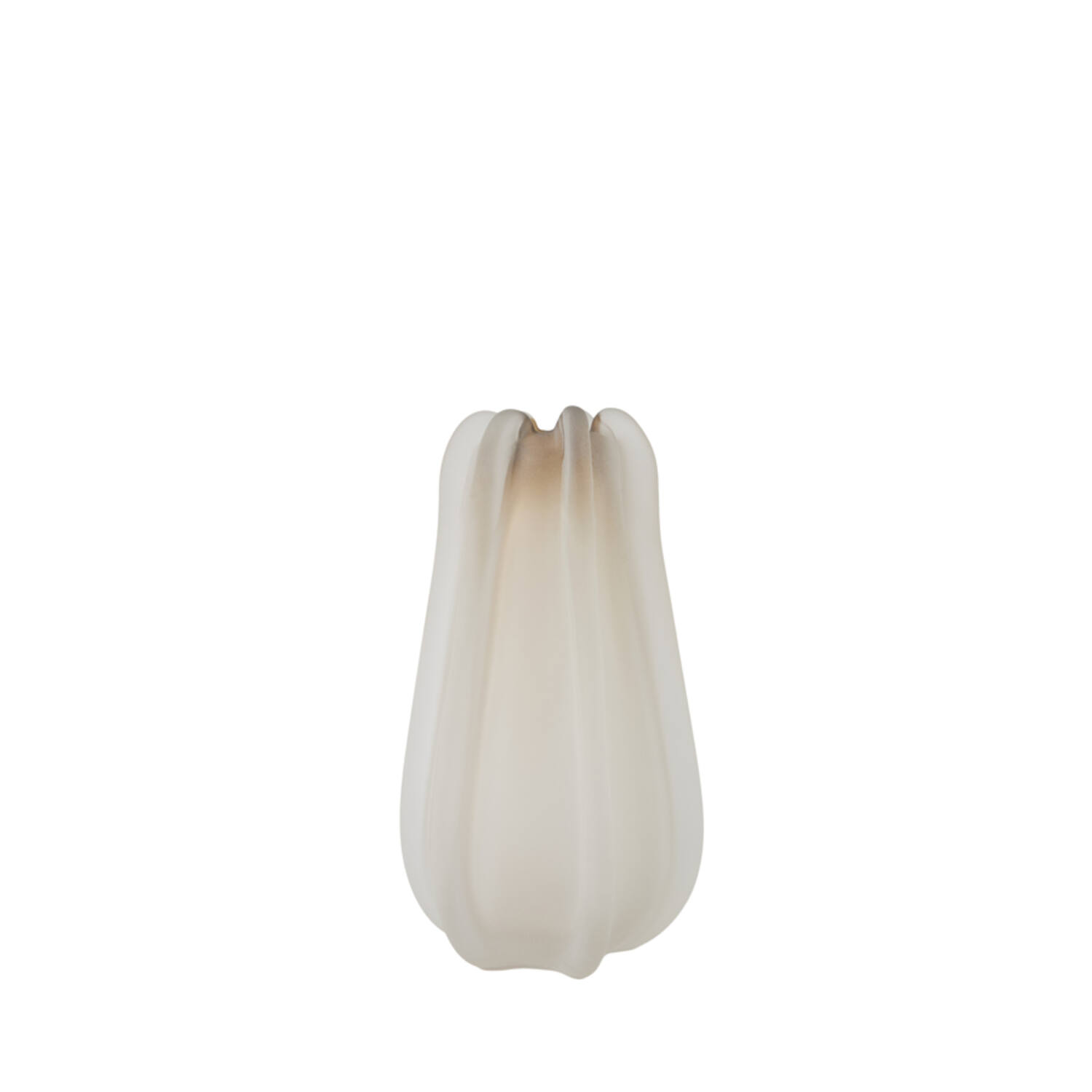Light & Living Vaas Ø17,5x29,5 cm MURELA glas mat licht bruin