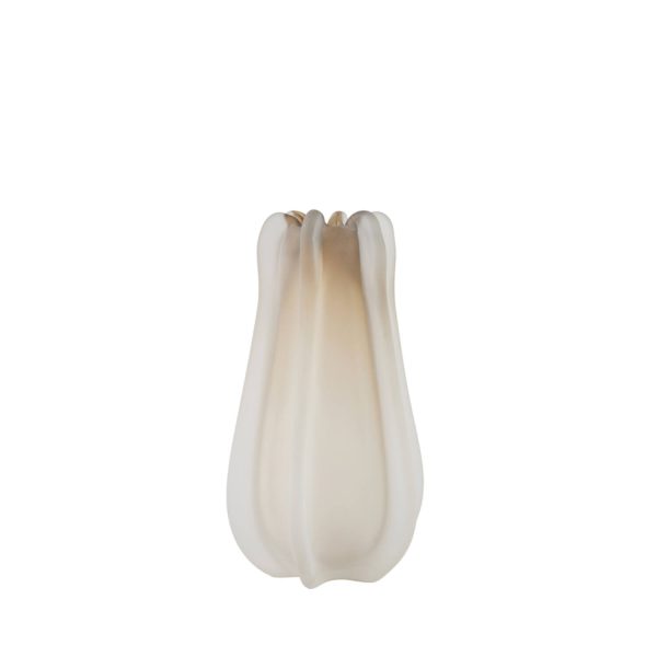 Light & Living Vaas Ø19x33 cm MURELA glas mat licht bruin