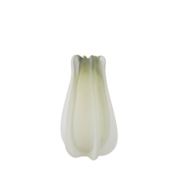 Light & Living Vaas Ø19x33 cm MURELA glas mat olijf groen