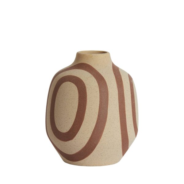 Light & Living Vaas deco Ø19x22,5 cm UMYA keramiek mat zand-terra