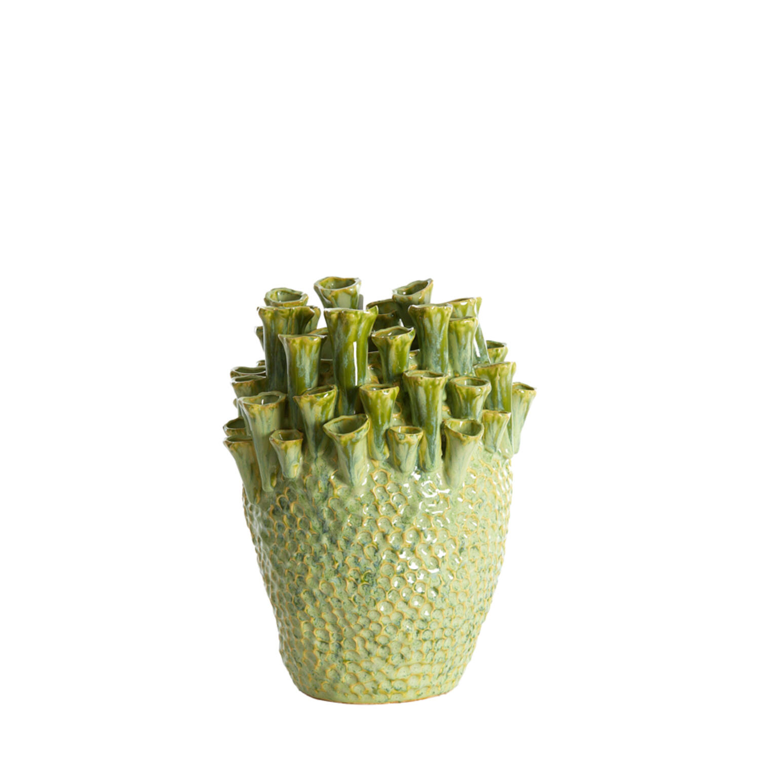 Light & Living Vaas deco Ø29x33 cm KYRAL keramiek mint groen