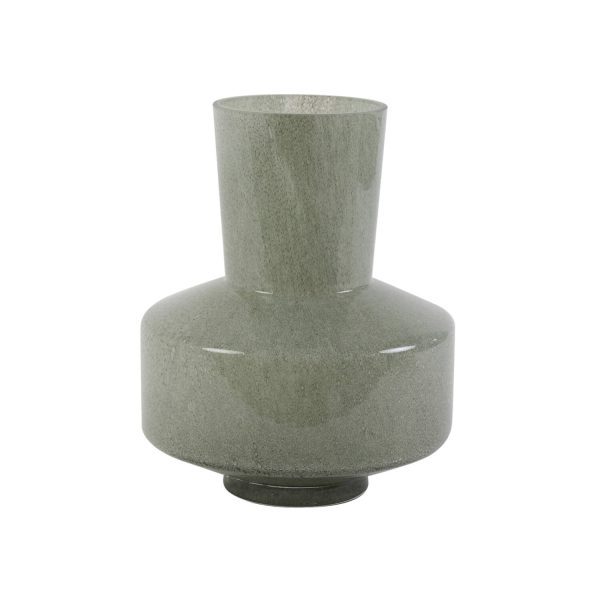 Light & Living Vaas Ø23,5x29,5 cm TRASMOS glas grijs-groen