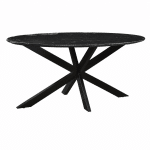 Livingfurn Marble Oval Spider Black 180cm