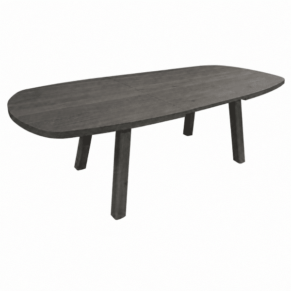 Nijwie Dutch Industries Turku eetkamertafel uitschuifbaar 180/240, deens ovaal, Dark Chocolate - Oak Collection