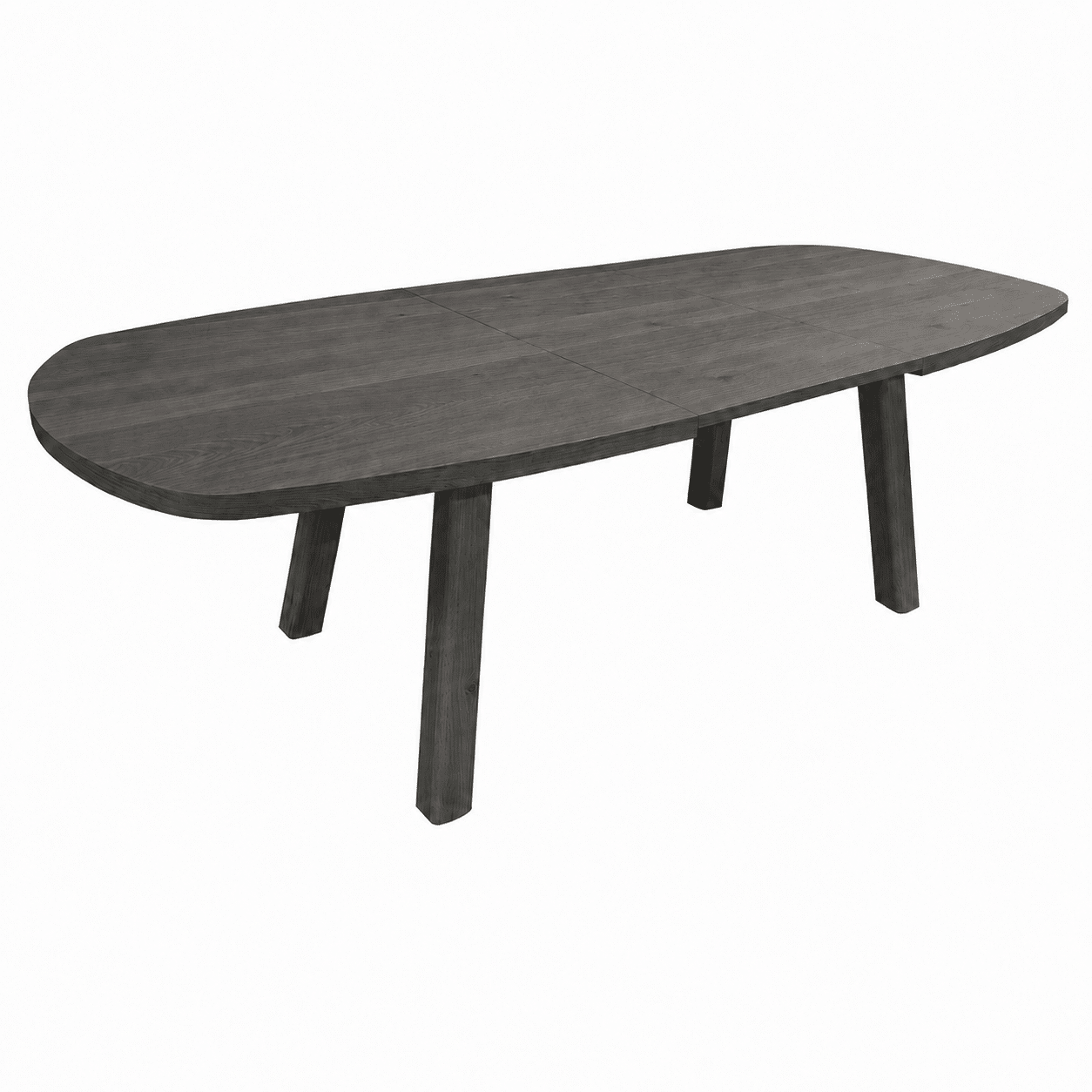 Nijwie Dutch Industries Turku eetkamertafel uitschuifbaar 180/240, deens ovaal, Dark Chocolate - Oak Collection