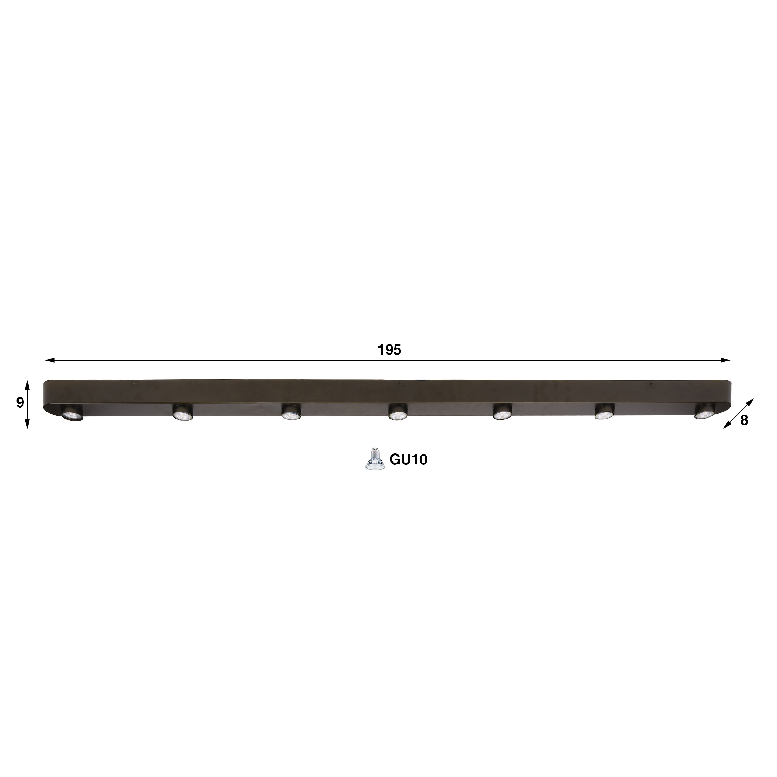 Zijlstra Plafondlamp Bar 7L