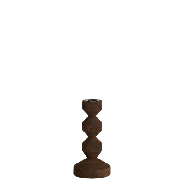 Light & Living Kandelaar Ø12x18 cm DOZZA hout mat donker bruin