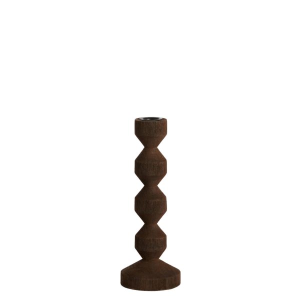 Light & Living Kandelaar Ø12x25 cm DOZZA hout mat donker bruin