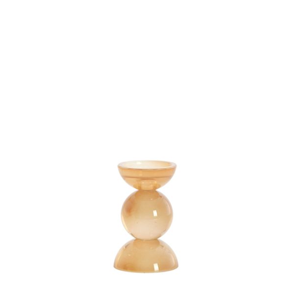 Light & Living Kandelaar Ø9,5x15,5 cm ITINGA glas melk amber