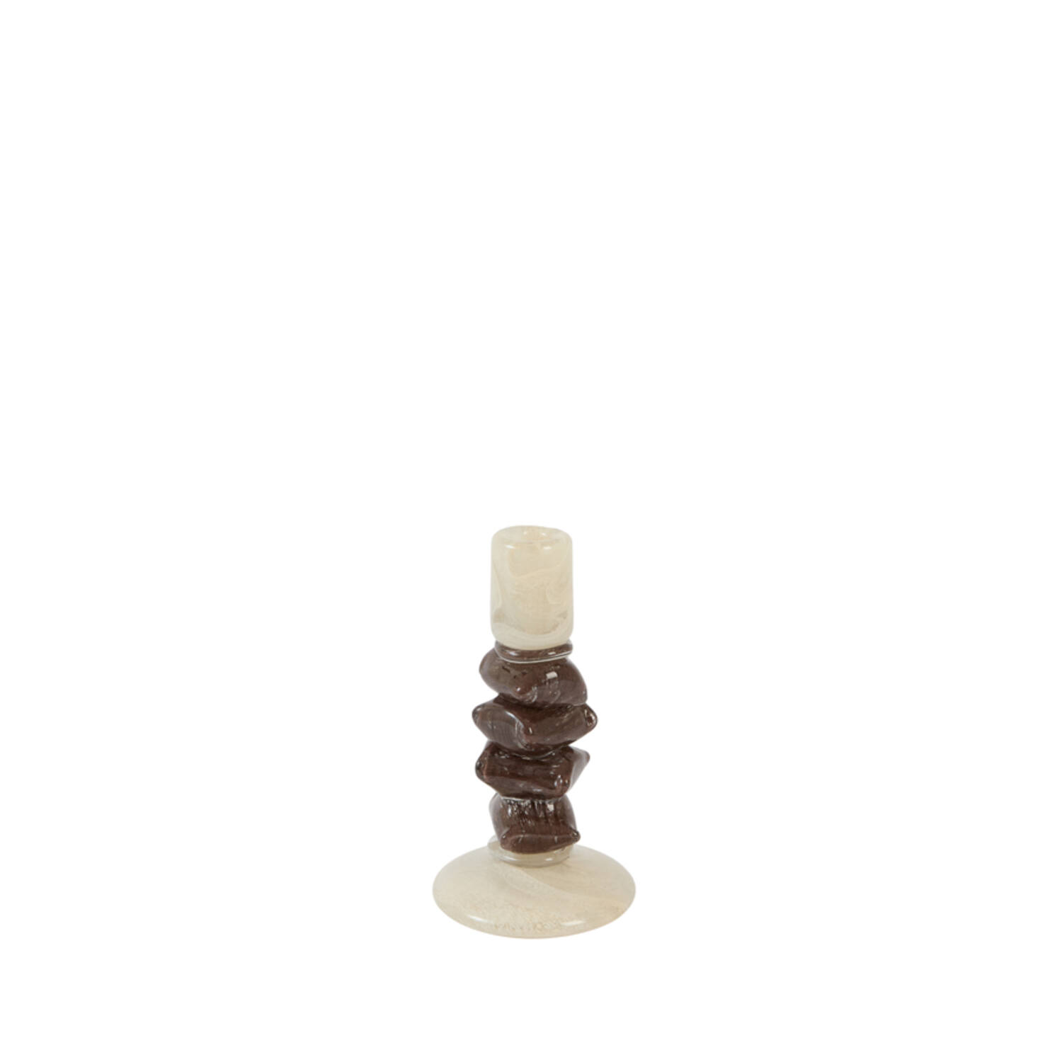 Light & Living Kandelaar Ø11,5x23 cm ESTINA crème+donker bruin