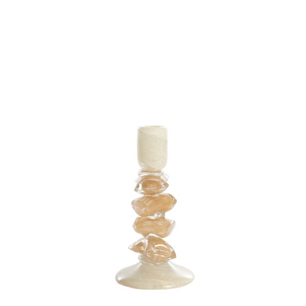 Light & Living Kandelaar Ø11,5x23 cm ESTINA crème+bruin