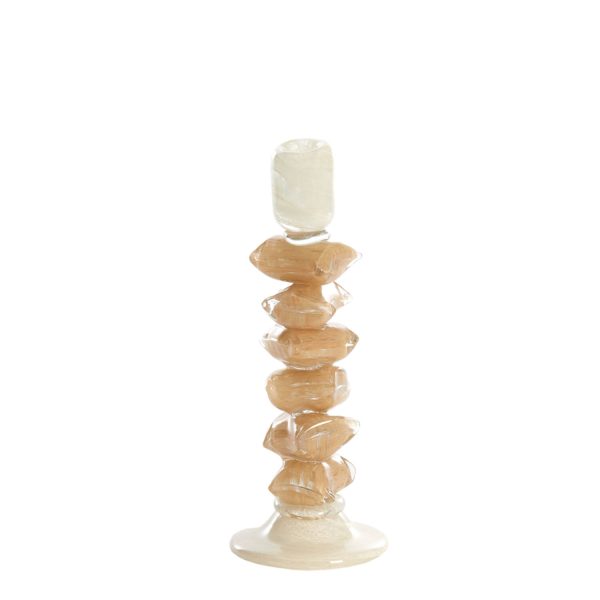 Light & Living Kandelaar Ø11,5x29,5 cm ESTINA crème+bruin