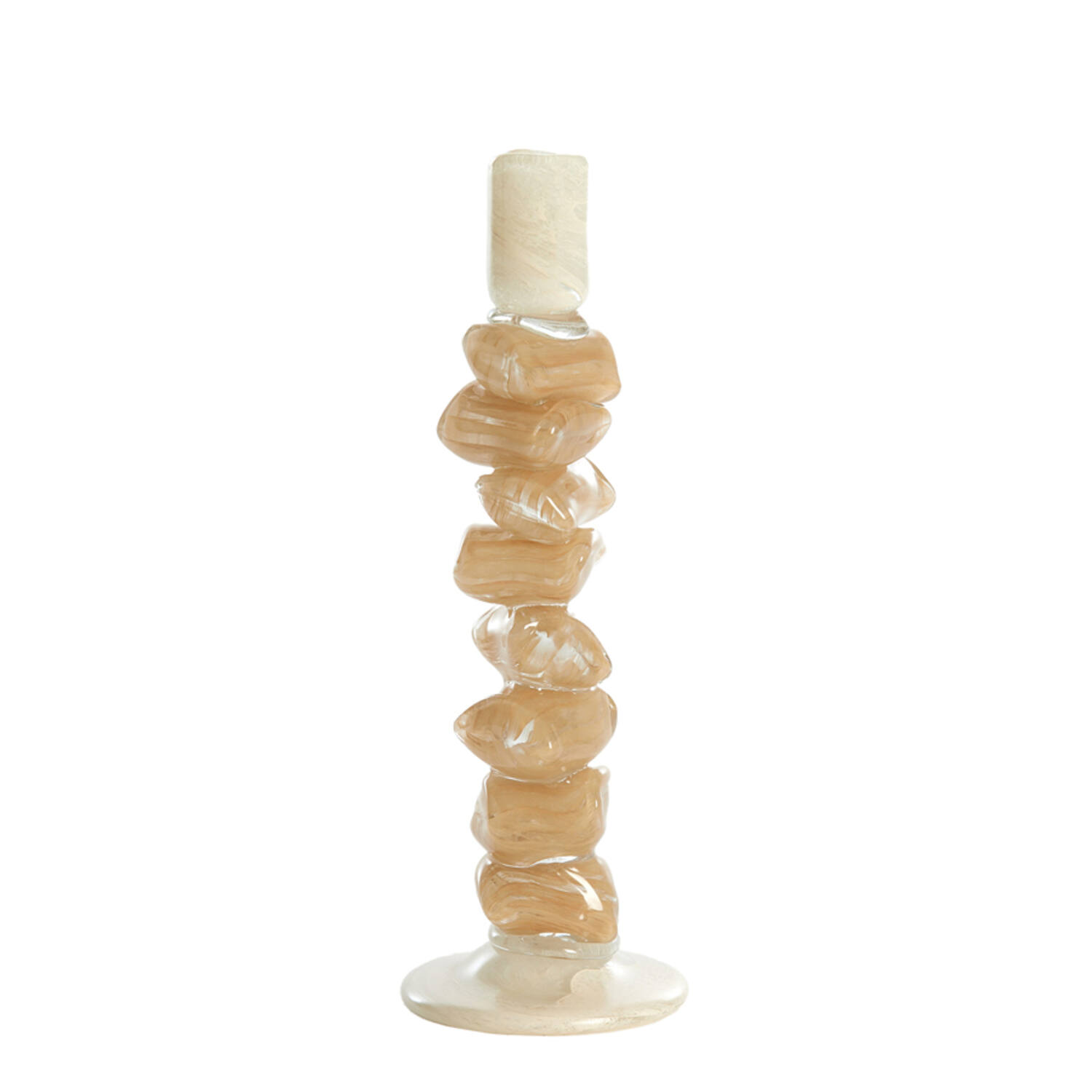 Light & Living Kandelaar Ø11,5x35 cm ESTINA crème+bruin