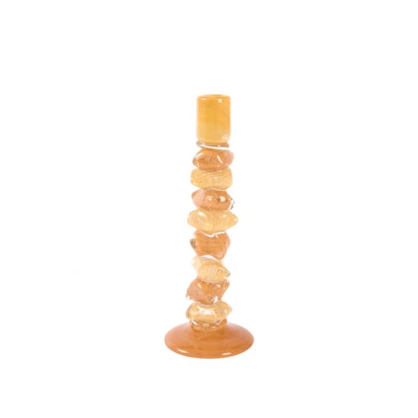 Light & Living Kandelaar Ø11,5x35 cm ESTINA karamel+oranje