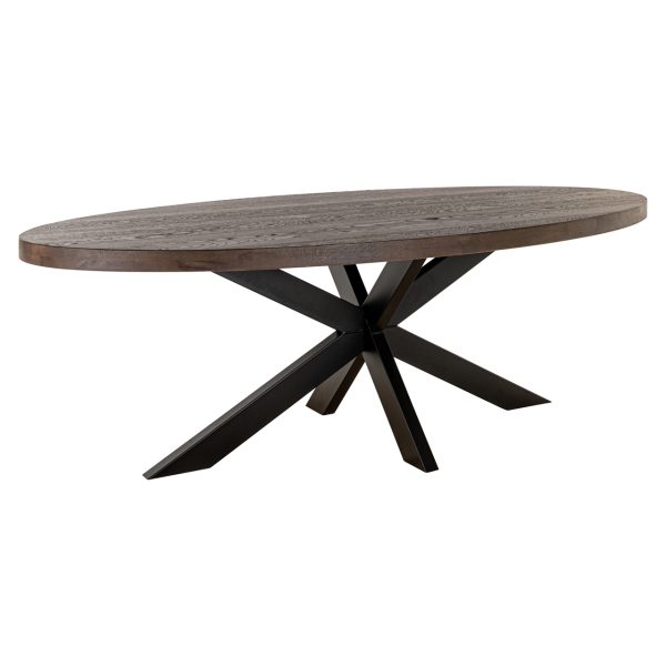 Richmond Interiors Eettafel Watson Dark brown/black 235