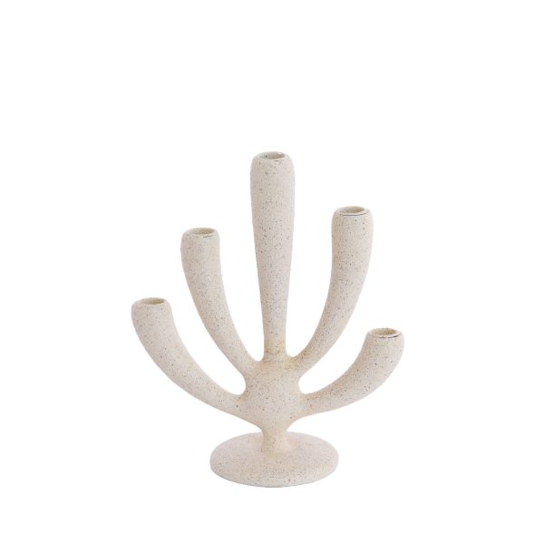 Light & Living Kandelaar 5L 25x11,5x28,5 cm POLINO mat crème