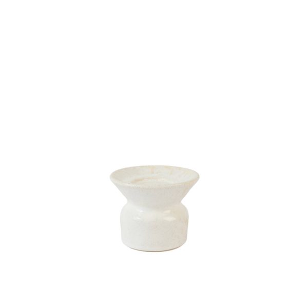 Light & Living Kaarsenhouder Ø12x9 cm ATRANI keramiek glans crème