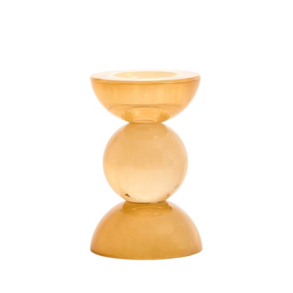 Light & Living Kandelaar Ø8x12 cm ITINGA glas melk amber