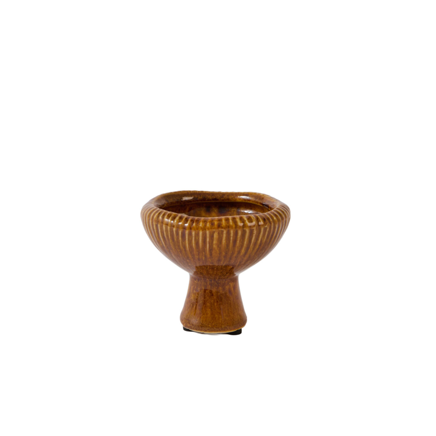 Light & Living Kandelaar Ø9,5x8 cm GYLANO keramiek oranje-amber