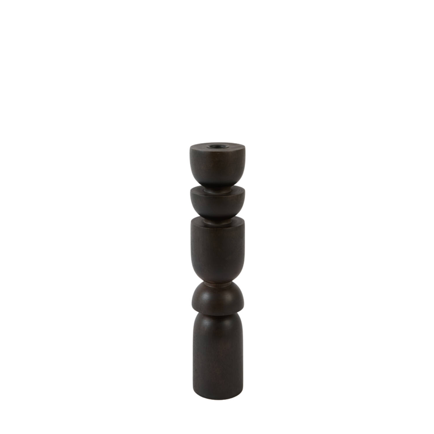 Light & Living Kandelaar Ø7,5x36 cm CAZORLA hout chocolade bruin