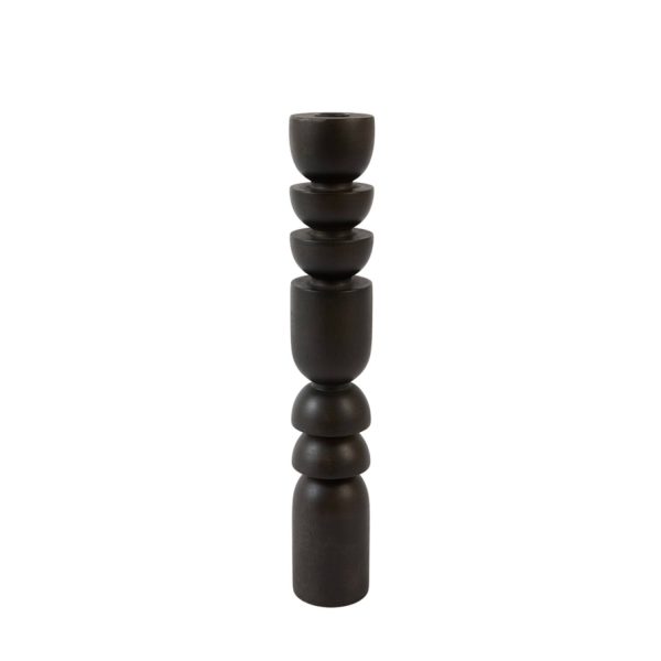 Light & Living Kandelaar Ø7,5x45,5 cm CAZORLA hout chocolade bruin
