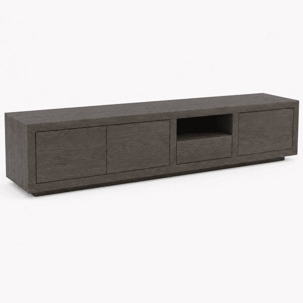 Nijwie Dutch Industries Tampere TV dressoir 190 met 3 deuren, 1 lade en 1 open vak, Dark Chocolate - Oak Collection