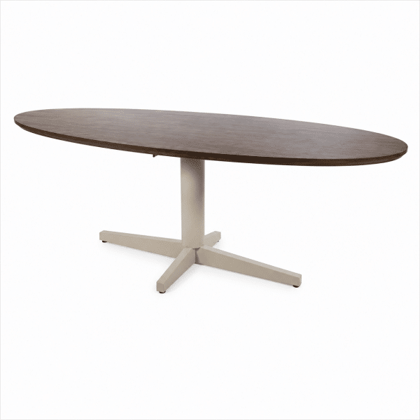 Nijwie MySons Eetkamertafel 160, ovaal, poot Beige, Mango Brown Walnut - Scorpio Table Collection