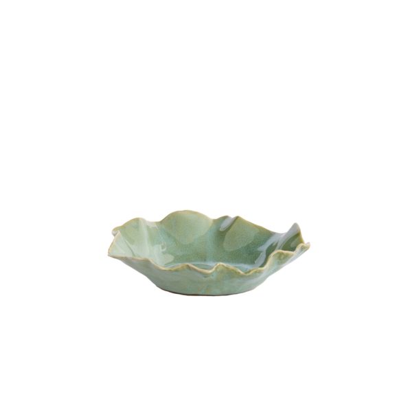 Light & Living Schaal 21,5x18,5x6,5 cm BANDA keramiek mint groen
