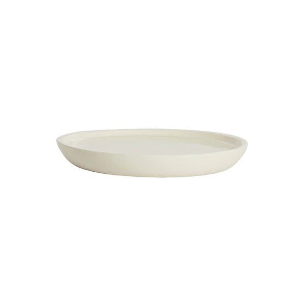 Light & Living Schaal Ø42x5 cm ADA glans crème